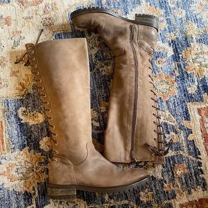 Italian Leather Lace Up Boots